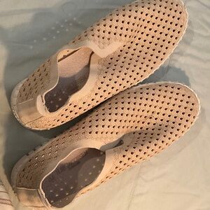 Ilse Jacobsen Beige Perforated Slippers